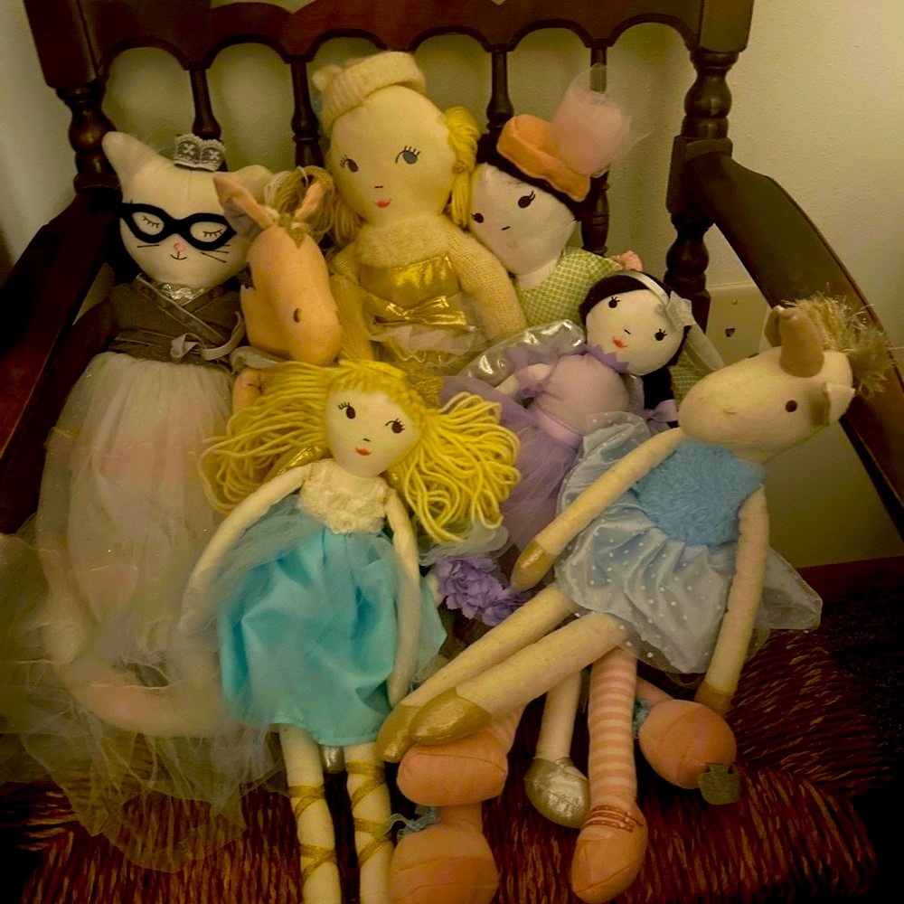 Pottery Barn Kids designer doll Ballerina Angel yarn hair Doll mint condition